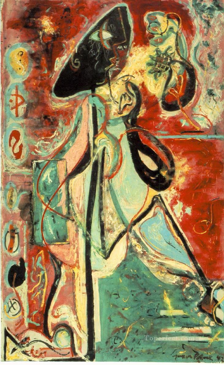 Moon Woman Abstract Expressionism Oil Paintings